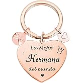 Tecreo Best Sister in the world Keychain, La Mejor Hermana del mundo Birthday Gift for Sister, la mejor hermana del mundo, Regalo de cumpleaños para mi hermana