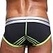 NEARTIME Men's Underwear, Soft Hipster Boxer Shorts Mnes Briefs Underpants (L, Black Sexy)