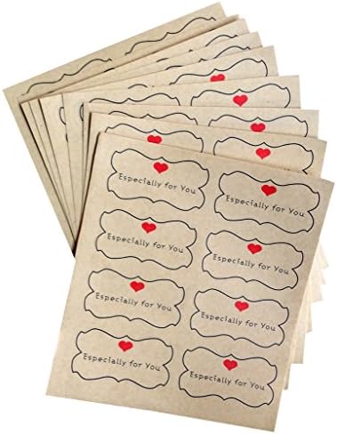Master Label Red heart Especially for you Stickers Removal sticker labels Decoration Craft 10 sheets