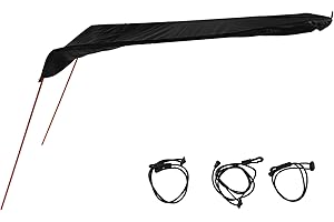 Kayak Sun Shade Canopy Waterproof Oxford Fabric Foldable Sunshade Awning for Boat Canoe