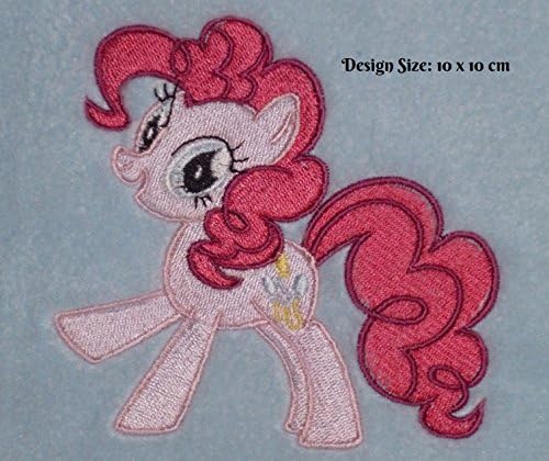 Pinkie Pie My Little Pony Design (206) - Embroidered Personalised Fleece Baby Blanket (Purple)