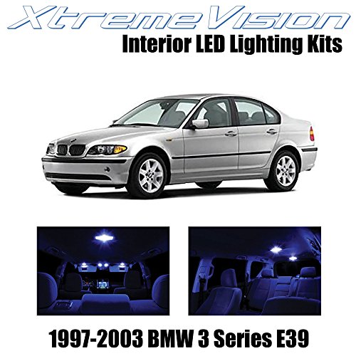 Click Here to See More Images XtremeVision BMW 5 Series E39 1997-2003 (14 Pieces) Blue Premium Interior LED Kit Package + Installation Tool