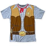 Impact Originals Men's Light Blue Cowboy Costume T-shirt