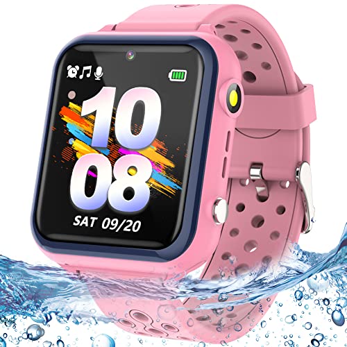 Kids Waterproof Smart Watch for Boys Girls 3-12Yrs with Call Camera 11  Puzzle Game Video Recording Music Player Touch Screen Flashlight  Alarm