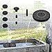 Solar Fountain, Solar Water Pump for Bird Bath, Free Standing Outdoor Submersible Fountain Panel Kit for Pond, Pool, Patio, Garden