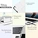 IVSO Apple iPad Pro 10.5 Case With Keyboard Ultra-Thin DETACHABLE Bluetooth Keyboard Stand Case / Cover + Pencil holder for Apple iPad Pro 10.5-inch 2017 Version Tablet(White)