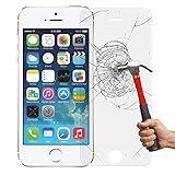 Etrech 0.26mm HD 9H Hardness Clear Tempered Glass Screen Protector for iPhone SE / 5S / 5C / 5, Pack of 2