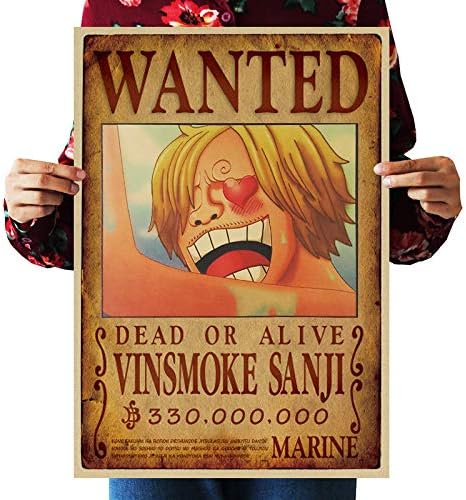 Amazon Com Wholesalesarong Vinsmoke Sanji Wanted Anime Manga Cosplay Poster Home Decor Posters Prints