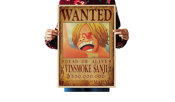 Amazon Com Wholesalesarong Vinsmoke Sanji Wanted Anime Manga Cosplay Poster Home Decor Posters Prints
