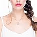 Robert Matthew Ashley 18k White Gold Pendant Necklace - Gold Plated Halo Necklace w/Solitaire Round Cut Cubic Zirconia Diamond Cluster CZ Necklace, Christmas Jewelry