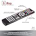 GE Universal Remote Control for Samsung, Vizio, LG, Sony, Sharp, Roku, Apple TV, RCA, Panasonic, Smart TVs, Streaming Players, Blu-ray, DVD, Simple Setup, 4-Device, Black, 34457thumb 3
