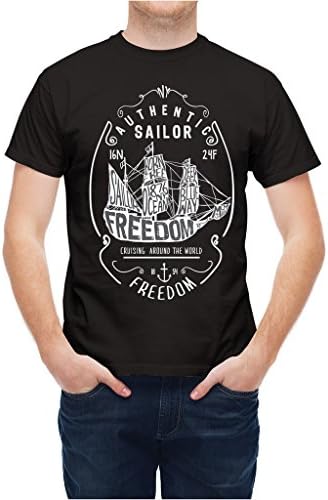 Tshirt Ocean Liberty Crusing Around The World Sail Black S