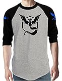 men's Long Sleeved Top Team Valor Team Instinct Team Mystic new style BLUE-XL