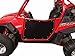 Bear Claw V2 Red/Black Doors for Polaris RZR