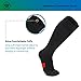 Wanderlust Everyday Use Graduated Compression Socks - Support Stockings for Men & Women - Black/Red Medium