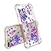 Cutebe Shockproof Hard PC+ TPU Bumper Case Scratch-Resistant Cover for Apple iPhone 7 Plus(2016)/iPhone 8 Plus(2017) Flower