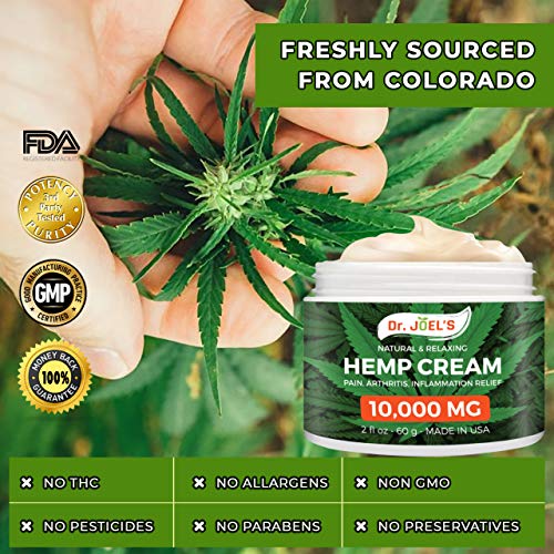 Dr JOELS Premium Pain Relief Cream - Maximum Strength, 10000 MG - Fast Relief from Pain, Ache, Arthritis & Inflammation