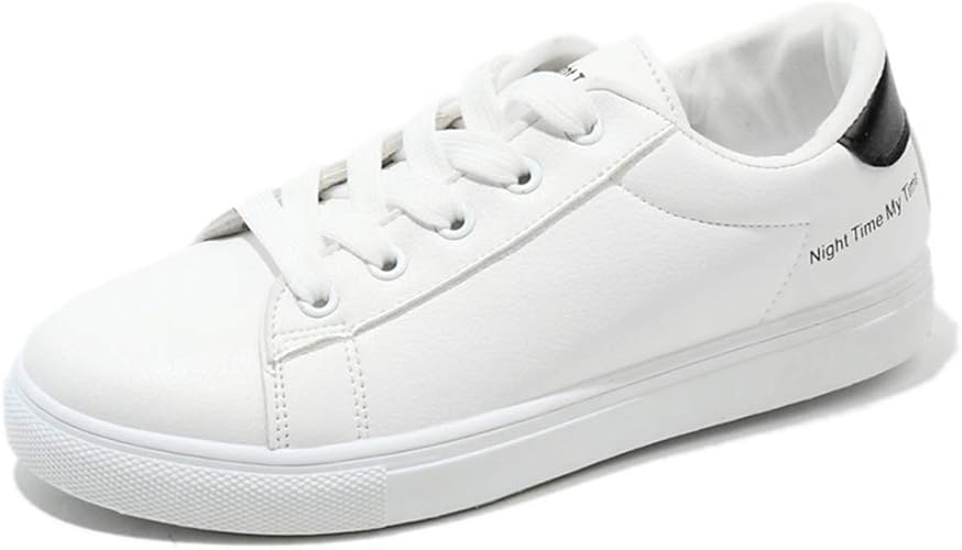 Amazon アイアート レディース スニーカー 軽い シンプル カジュアル ホワイト ローカット 無地 シューズ フラット 白 レースアップ ウォーキングシューズ 運動靴 春夏秋 24 0cm ブラック Aiart アイアート スニーカー