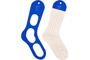BENECREAT 2Pcs Acrylic Sock Blockers, Blue Knitting Sock Ruler Stocking Blockers Socking Stretchers for Knitting & Crochet St