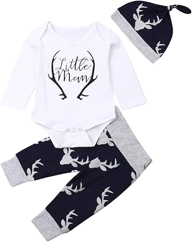 little man baby outfit