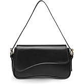 Energather Shoulder Bag for Women, Y2K Trendy Leather Shoulder Purse Hobo Handbags, Small Clutch Purse Crossbody Bag