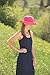 Women’s Casual Traveler Sun Hat – UPF50, Broad Brim, Adjustable, Packable, Black