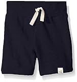 Burt's Bees Baby Baby Organic Loose Pique Short, Midnight, 0-3 Months