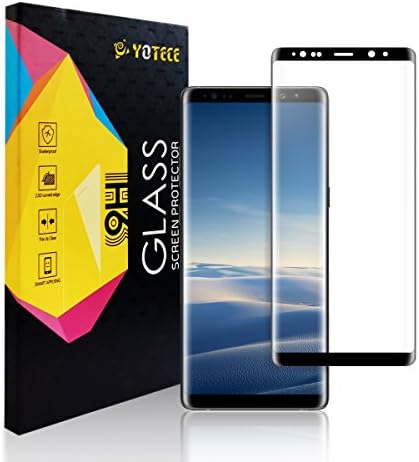 Samsung Galaxy Note 8 Screen Protector YOTECE Galaxy Note 8 Wet Applied Screen Protector BUBBLE-FREE for Samsung Galaxy Note 8 Ballistic 3D Touch Film for note 8 (black)