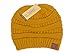 BYSUMMER C.C Warm Soft Cable Knit Skull Cap Slouchy Beanie Winter Hat (2pcs set light melange grey/mustard)