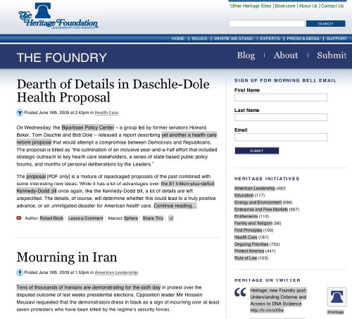 The Foundry @ The Heritage Foundation