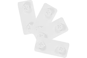 NUOBESTY Heavy Duty Pegboard Connectors 4Pcs (2 Pairs) Grid Wall Accessory Clips for Kitchen and Tool Wall