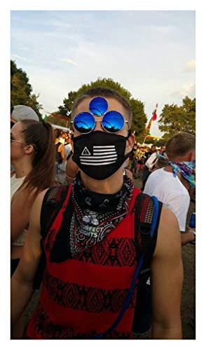 Third Eye Sunglasses Prince Tribute EDC Rave Festival EDM, FREE Pouch for Sunglasses