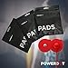 PowerDot 1.0 Replacement Electrode Pads - Red - Self Adhesive Electrode Pads - 4 Round Pads and 2 Rectangle Pads - Phone Controlled EMS for Targeted Muscle Training - Build Strength and Endurance