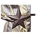 LL Home Metal Star Curtain Holdbacks, Set of 2