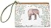 Casmonal Womens Mens Coin Change Purse Pouch Zippered Wallet Make Up Cellphone Bag with Strap (01 elephant)
