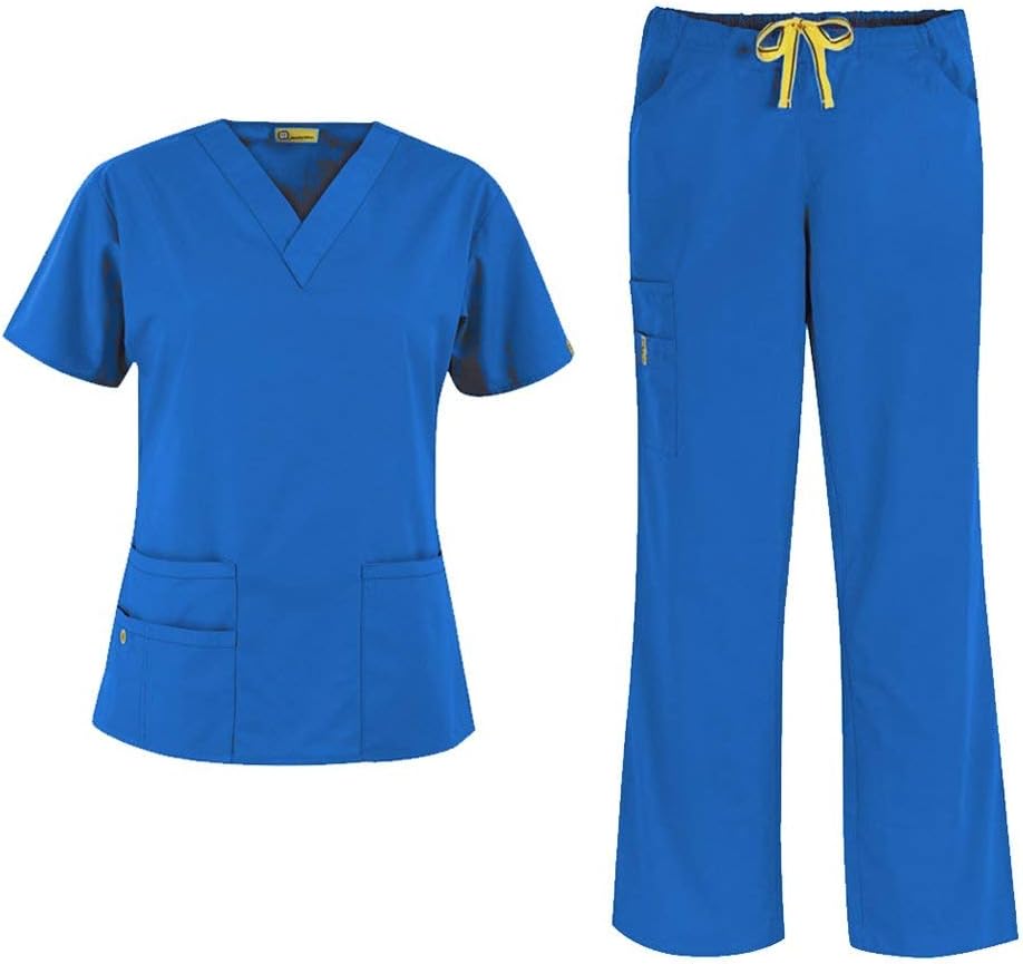 WonderWink Origins Women's 6016 Bravo Top & 5026 Romeo Pant Scrub Set