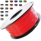 Melca 1.75 3D Printer Filament PLA 1kg +/- 0.03mm, Red/Orange (#CC0605)