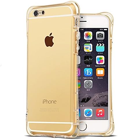 Soft Silicone Transparent Clear Bumper Case Shiny Flash Light Glitter Case Cover for Apple Iphone 6/6S Clear