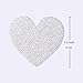 Aonor 2 Packs Glitter Hearts Confetti for Table Decor, Bridal Shower, Wedding Party Decorations, Silver, 1.2