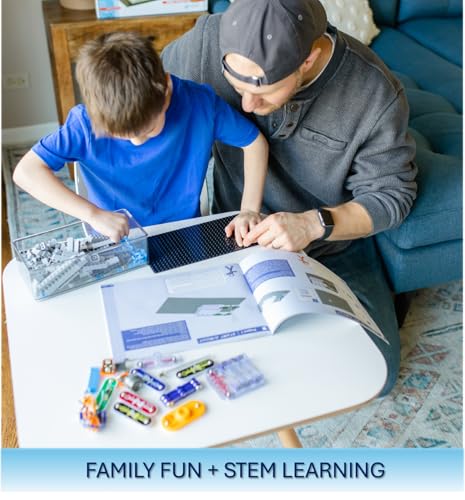 Snap Circuits BRIC: Structures | Brick & Electronics Exploration Kit | Over 20 Stem & Brick Projects | Full Color Project Manual | 20 Parts | 75 BRIC-2-Snap Adapters | 140+ BRICs