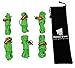 GEERTOP 4mm Reflective Tent Guide Rope Guy Line Cord with Aluminum Adjuster - 13 Feet 6 pack