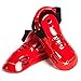 whistlekick Karate Sparring Foot Gear for Karate/Taekwondo Martial Arts Industry Best Warranty - No Toe Strap Stealth, Black (Adult, Small)