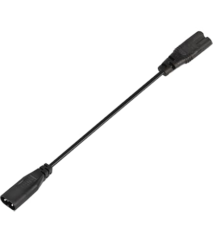 Amazon.com: IEC320 C8 to C7 Power Extension Cable YACSEJAO 3FT IEC