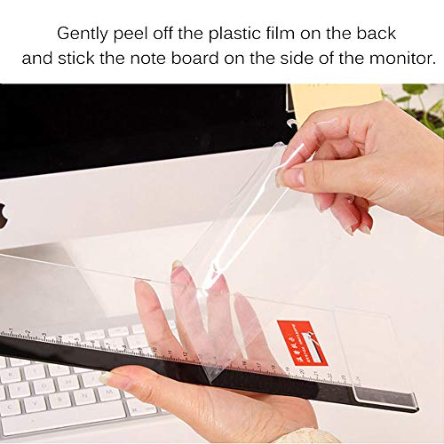 Pack of 2 Left & Right Cartoon Computer Monitors Side Panel/Memo Pads/Sticky Boards/Message Board/Notes Holder for Computer Screen(Owl) - Thumbnail 3