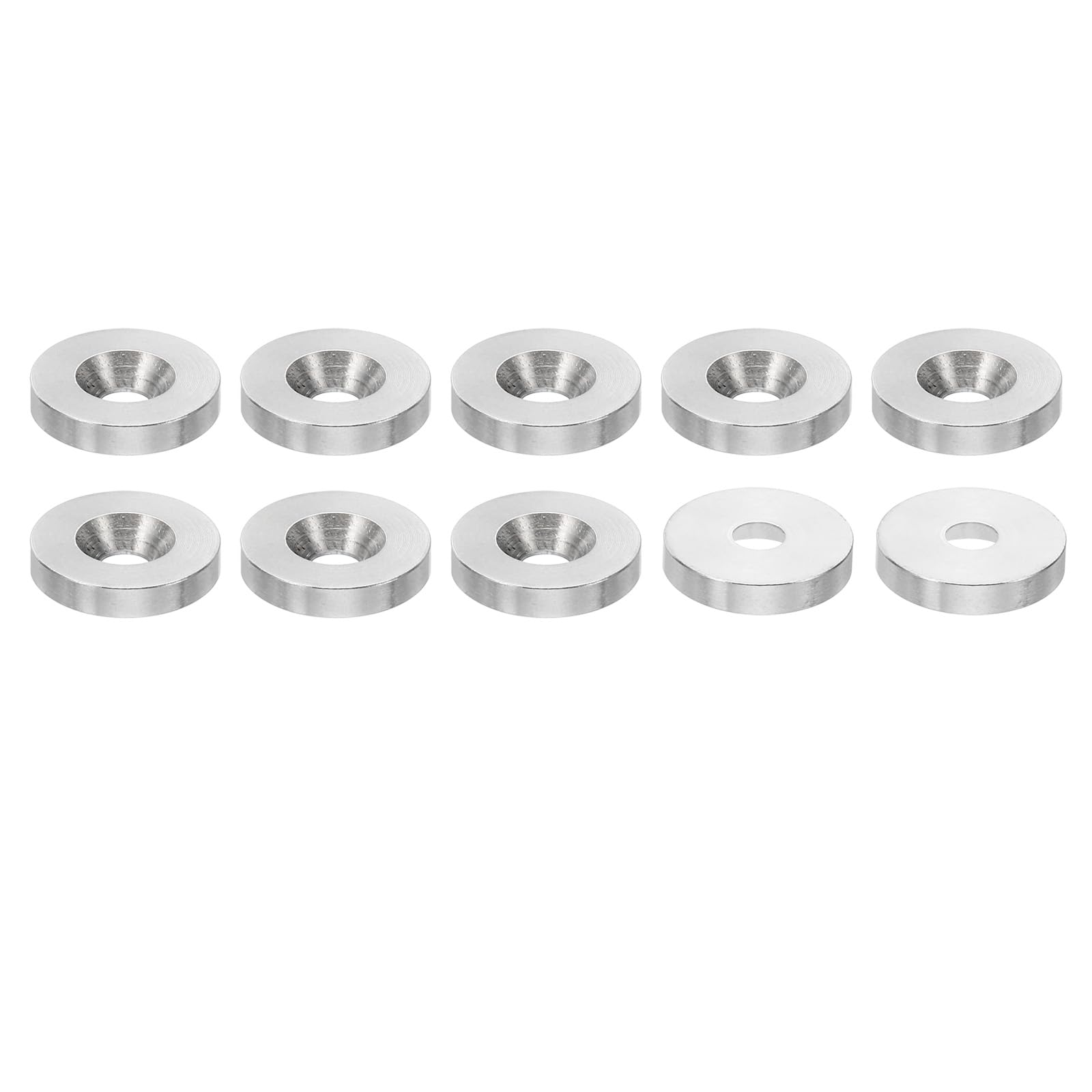 PATIKIL M4 Finish Countersunk Washer, 10pcs 16mm Dia. 3mm Tall Solid 304 Stainless Steel CNC Finish Cup Washer Flat Screw Head Gasket for Construction — image 1