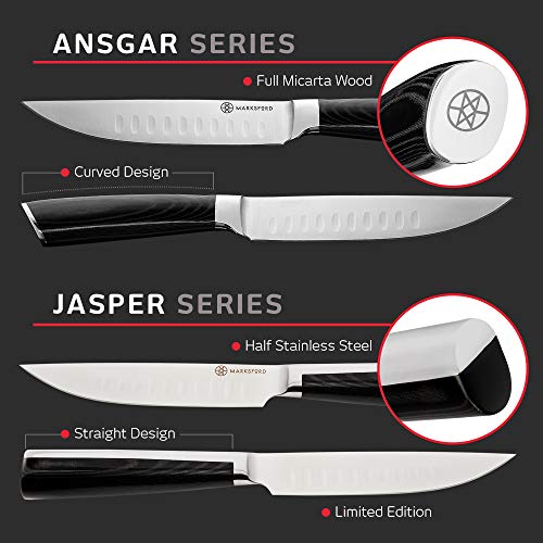 3 MARKSFORD+Non+Serrated+Stainless+Professional+Restaurant