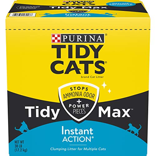 purina tidy cats - arena aglutinante para gatos, arena para gatos tidy max instant action multi - caja de 38 lb