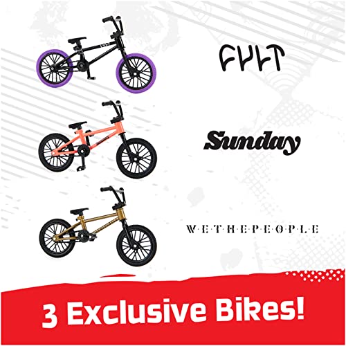 TECH DECK, BMX Finger Bike 3Pack, Collectible And Customizable Mini