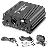 Neewer® 8 Feet/2.5M Microphone Cable 3.5MM Male to XLR Female,48V Phantom Power Supply Black with Adapter and XLR 3 Pin Audio Cable for Condenser Microphone Music Recording Equipment