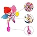 AHCSMRE 2PCS Children Kids Bicycle Bike Handlebar Grips Colorful Polyester Streamers Tassel Ribbons and 1PCS Handlebar Flower Pinwheel Baby Carrier Accessoriesthumb 3